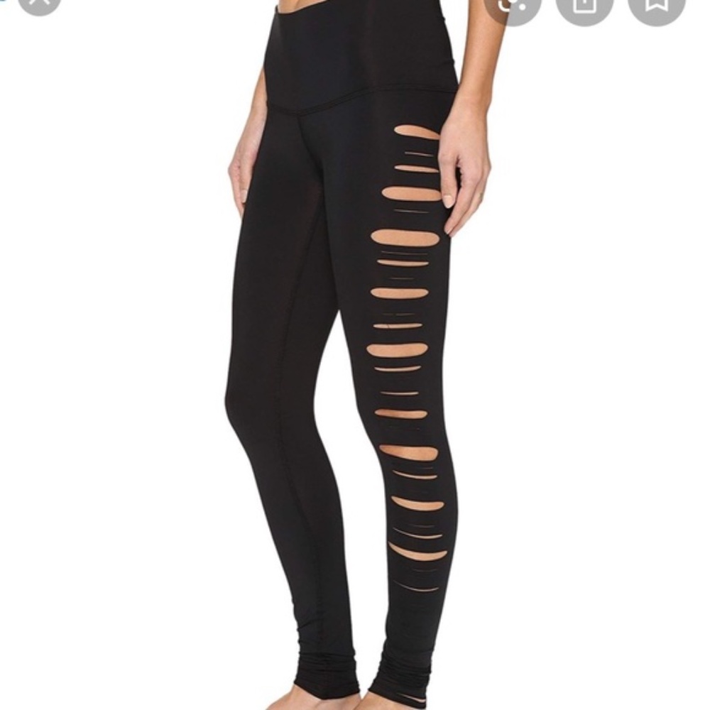 NWT Teeki Jimi Laser Cut Out Hot Pants Leggings - Picture 2 of 11